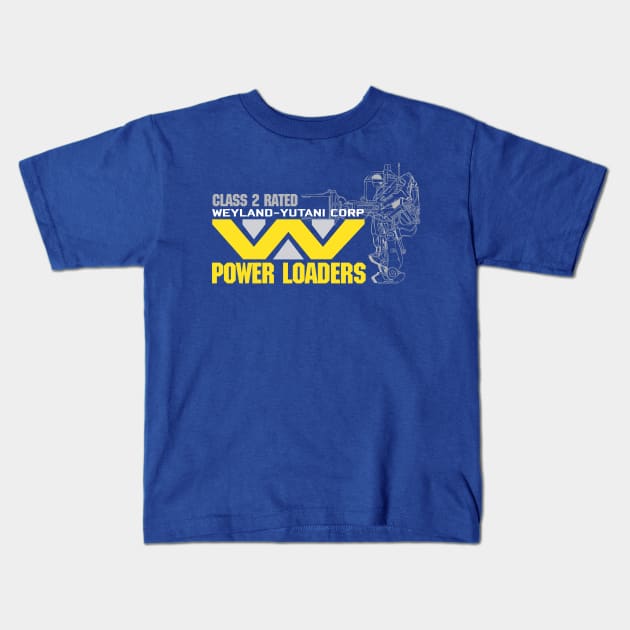 Weyland Yutani Power Loaders Kids T-Shirt by Meta Cortex